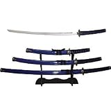 Blue Samurai 3 pc Sword Set
