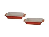Staub �Z���~�b�N�~�j�f�B�b�V�����N�^���M�����[ 15�~11cm �I�����W 2pcs 1741503