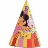 Dora The Explorer Card Cone Hats (8pk)