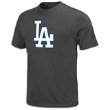 Dodgers Majestic MLB Fired Up T-Shirt - Men's