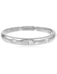 10k White Gold Diamond Band (0.06 cttw, I-J, I2-I3)