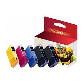 Canon CLI521, PGI520, Printing Ink - WITH CHIP - Multipack Set of 5 Canon Compatible Printer Ink Cartridges for CANON PIXMA iP3600, iP4600, iP4700, MP540, MP550, MP560, MP620, MP630, MP640, MP980, MP990, MX860, MX870 Printer Inks PGI 520BK, CLI 521Y, CLI 521M, CLI 521C, CLI 521BK,) High Capacity Inks Cartridge X Brand
