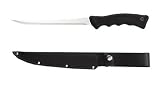Rada Cutlery Filet Knife with Black Leather Scabbard, Made in USA