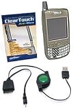 Palm Treo 700p FlexiSkin Starter Kit (ClearTouch Crystal, Frosted Clear (with clip))
