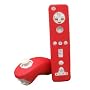 Red Silicone Skins for Nintendo Wii Remote and Nunchuk Controllers, by Vortex