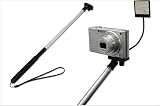 Extendable Hand Held Monopod Wand Mini Tripod with Soft foam Handle and Mirror for Panasonic Lumix TZ10,TZ18,TZ20,FS35,SD90 Vedio, Canon SX220,IXUS S95,Samsung,Casio,Olympus,Fuji Fujifilm,Kodak,Nikon,Pentax Digital Cameras DC Youtube,& Compact slim camcorder video recorder