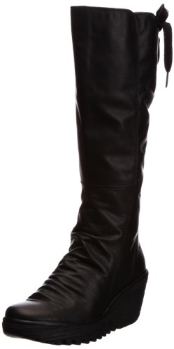 Fly London Womens Yust Black Boots P500327013 7 UK, 40 EU
