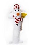 Loofa Snowman 12 Plush Holiday Dog Toy