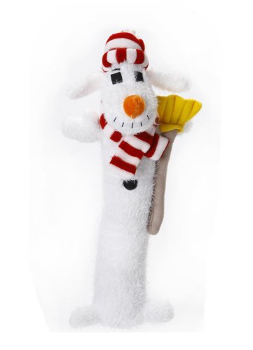 Loofa Snowman 12" Plush Holiday Dog Toy