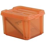 IMAGE OF 2.4 Quart Deep Stacking Bin - Sunkissed Orange (6 Pack) - Storage Boxes