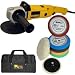 DeWalt DW849 Heavy Duty Variable Speed Polisher along with a TCPglobal Brand 6 Pad with Grip Backing Plate Kit