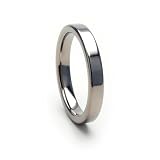 New 3mm Titanium Ring w/ Comfort Fit Band 100's of Sizes & Styles Available