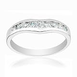 Curved Diamond Band 3/8ctw