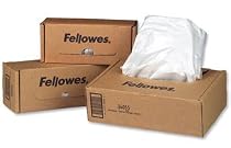 Fellowes Powershred&reg; Shredder Bags for All Personal Models, 100 Bags & Ties/Carton (36052)