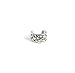 Solid .925 Sterling Silver Antiqued Irish Celtic Knot Weave Ear Cuff Earring