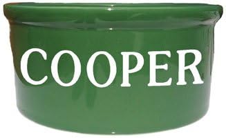 allsignsco7" Green Personalized Dog Dish