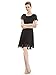 Ever Pretty Round Neckline Sleeve Ruched Short Casual Wear to Work Dress 03990