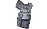 Galco Triton Kydex IWB Holster for 1911 4-Inch, 4 1/4-Inch Colt, Kimber, Para, Springfield, Smith (Black, Right-hand)