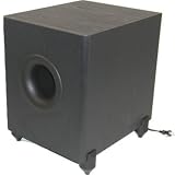 New Black 350 Watt Surround Sound HD Home Theater Powered Active Subwoofer TSRT350