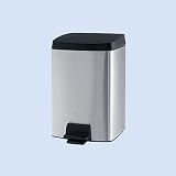 Brabantia Matte Steel 2 Gallon Rectangular Pedal Waste Bin