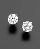 18k White Gold Certified Colorless Diamond Stud Earrings (1/2 ct. t.w.)