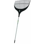 Truper 33655 Tru Tough Flexible Plastic Leaf Rake, 26-Inch Head, Steel Handle, 56-Inch