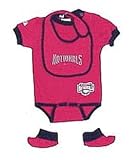 MLB Washington Nationals Onesie Bib & Bootie Girls' MLB Washington Nationals Onesie Bib & Bootie Girls'
