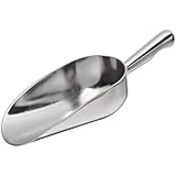 Adcraft ALS-5 5 oz Capacity, 5" Length x 2-3/8" Width, Mirror Finish, Heavy Duty Cast Aluminum Scoop with Contoured Handle
