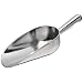 Adcraft ALS-5 5 oz Capacity, 5" Length x 2-3/8" Width, Mirror Finish, Heavy Duty Cast Aluminum Scoop with Contoured Handle