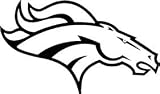 Denver Broncos NFL Wall / Auto Art Vinyl Decal Stickers / 8