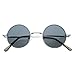 zeroUV - Small Retro-Vintage Style Lennon Inspired Round Metal Circle Sunglasses
