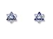Crystal Star Of David Post Earrings title=