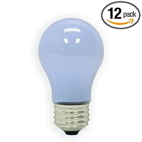 GE Lamps 48697 40-Watt Reveal Ceiling Fan Frost A15 Light Bulbs, 12-Pack by General Electric