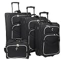 Atlantic by Travelpro Escapade 4-piece Luggage Set - Black