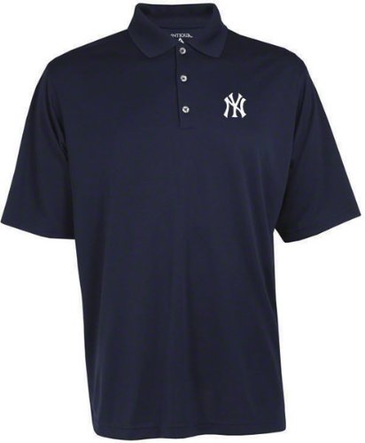 New York Yankees Exceed Desert Dry Navy Polo Shirt