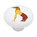 Egyptian Demon Ammit Decorative High Gloss Ceramic Drawer Knob