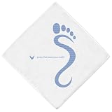 Wrag Gear Handkerchief Collection - Carbon Footprint (White fabric, Nominal size 17