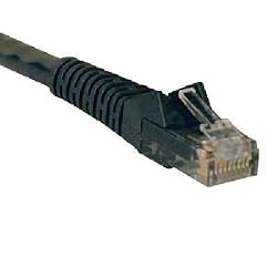 Tripp Lite N201-025-BK Cat6 Gigabit Black Snagless Patch Cable RJ45M/M - 25ft