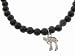 Diamond Chai in White Gold on Black Onyx Bead Bracelet by Sydney Evan
