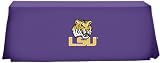 TEAM Tablevogue LSU 6-Foot Fitted Folding Table Cover, purple w/logo