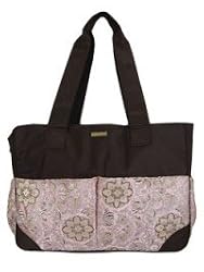 Kecci Oversized Weekender Diaper Bag Tote in Precious Pink