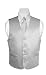 BOY'S Solid SILVER GREY Color Dress Vest NeckTie Set