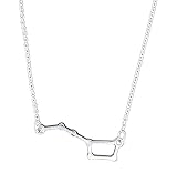 Zad Jewelry Silver Plated Big Dipper Necklace on 16
