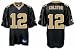Marques Colston Jersey: Reebok Black Replica #12 New Orleans Saints Jersey - X-Large