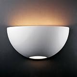 Justice Design Group 1120-MAT Glazed Matte White Ambiance Functional Wall Washer Sconce from the Amb