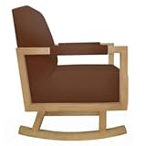 Nurseryworks Bungalow Rocker in Mocha with Light Legs
