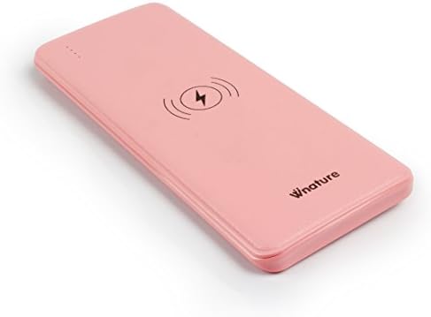 VIVINATURE Elegant Pink Portable External Battery Power Bank Wireless Li-polymer 3000mAh Travelmate Phone DC Power Bank with Five Level Indicator Light