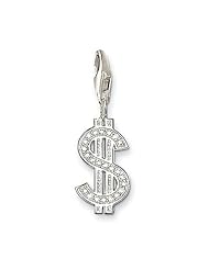 Thomas Sabo Dollar Sign Charm, Sterling Silver