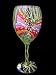 Butterfly Meadow Design - Hand Painted - Grande Wine - 16 oz..