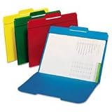 Globe-Weis 153L-P50ASST Globe-Weis Secure File Folders, Top Tab, Letter, Assorted Colors, 50/Box